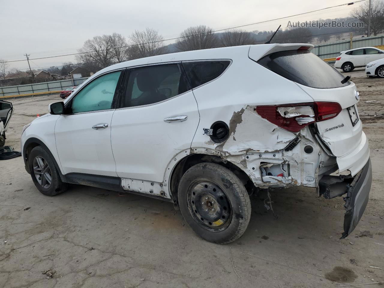 2018 Hyundai Santa Fe Sport  White vin: 5NMZTDLB5JH107890