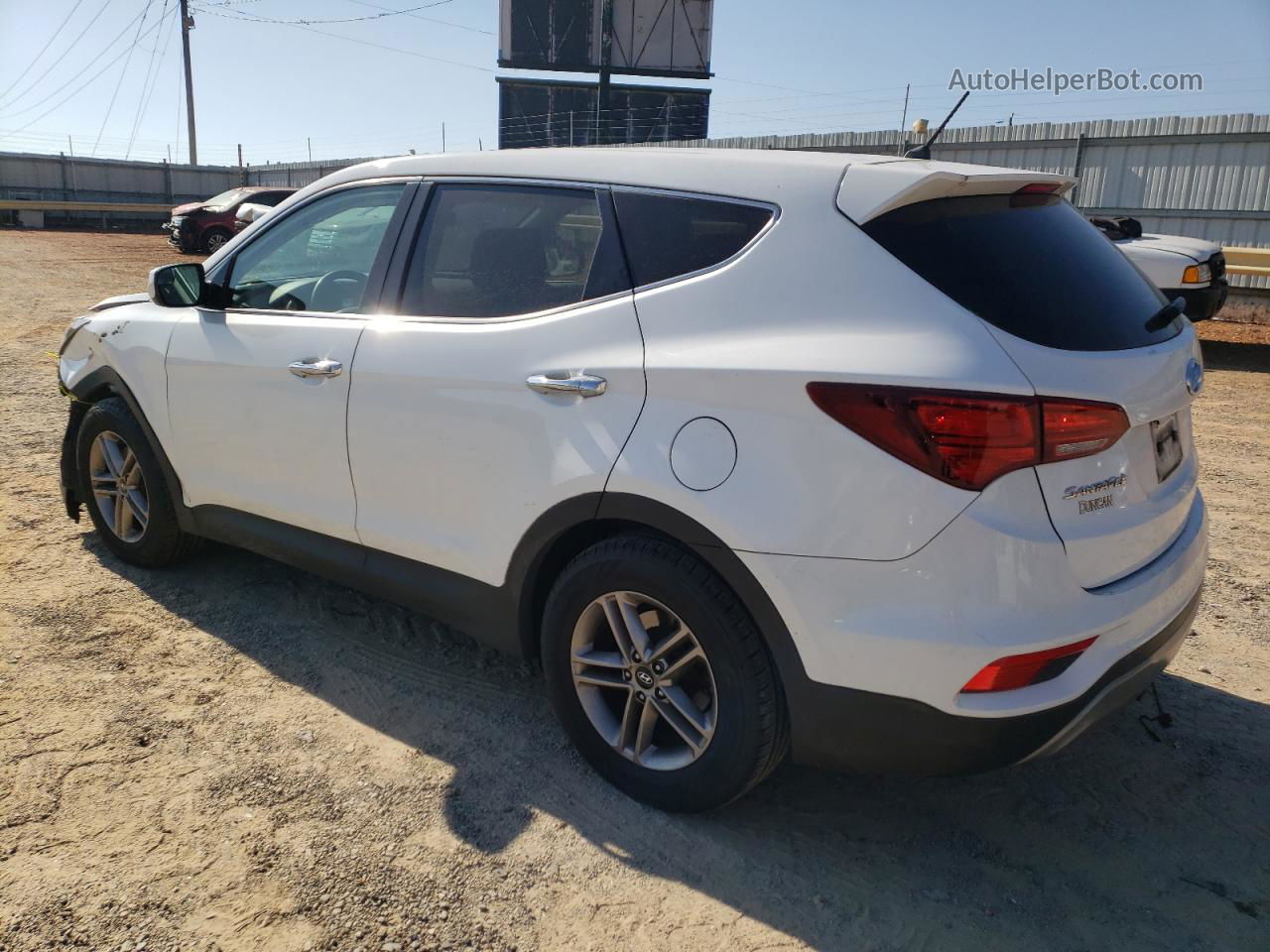 2018 Hyundai Santa Fe Sport  White vin: 5NMZTDLB6JH053483