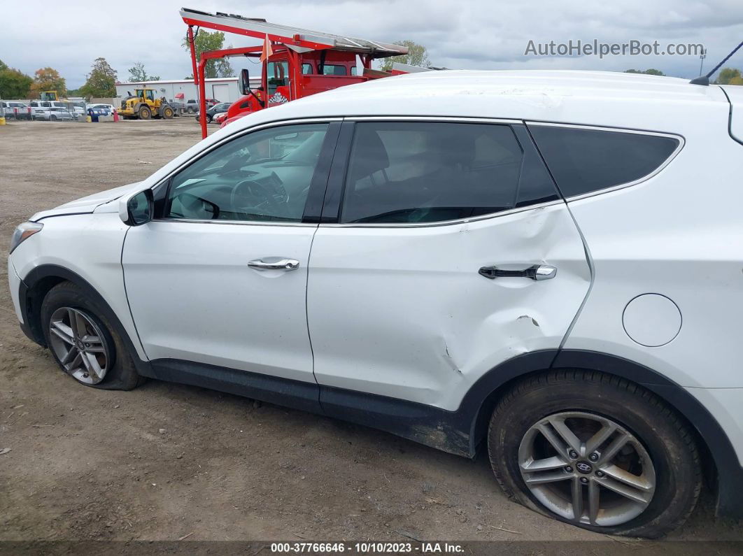 2018 Hyundai Santa Fe Sport 2.4l White vin: 5NMZTDLB6JH080456