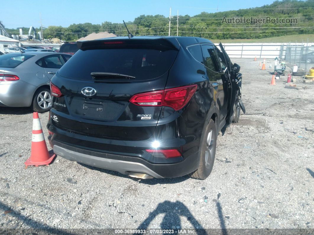 2018 Hyundai Santa Fe Sport 2.4l Black vin: 5NMZTDLB6JH083096