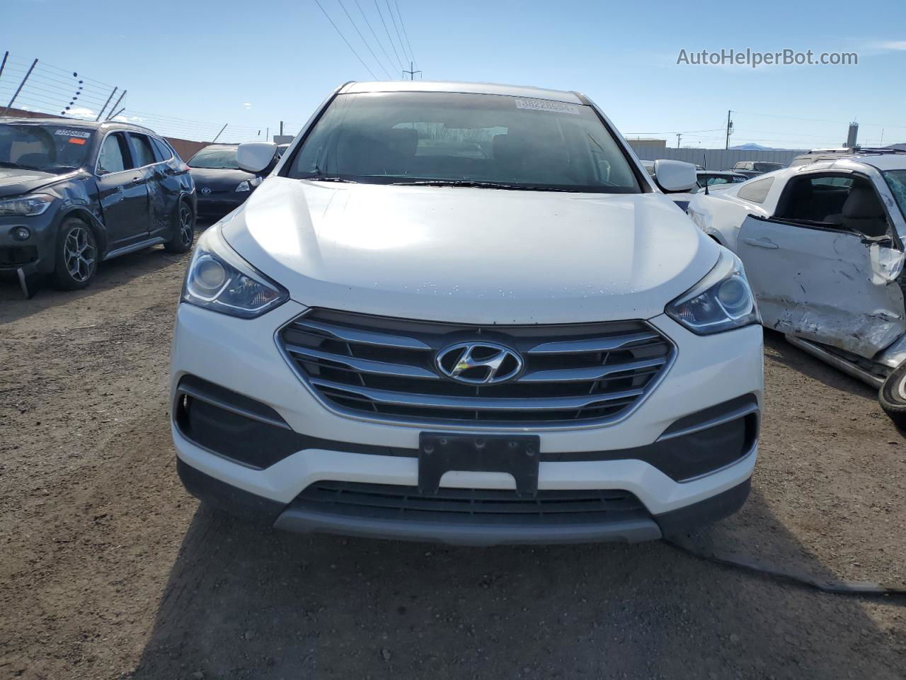 2018 Hyundai Santa Fe Sport  White vin: 5NMZTDLB6JH085284