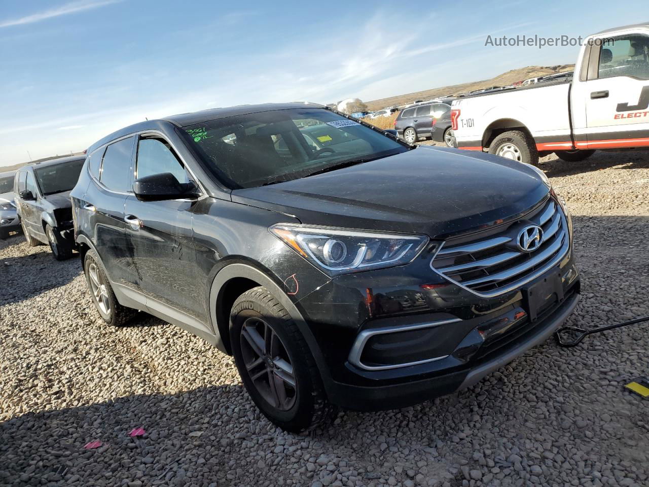 2018 Hyundai Santa Fe Sport  Черный vin: 5NMZTDLB6JH107722