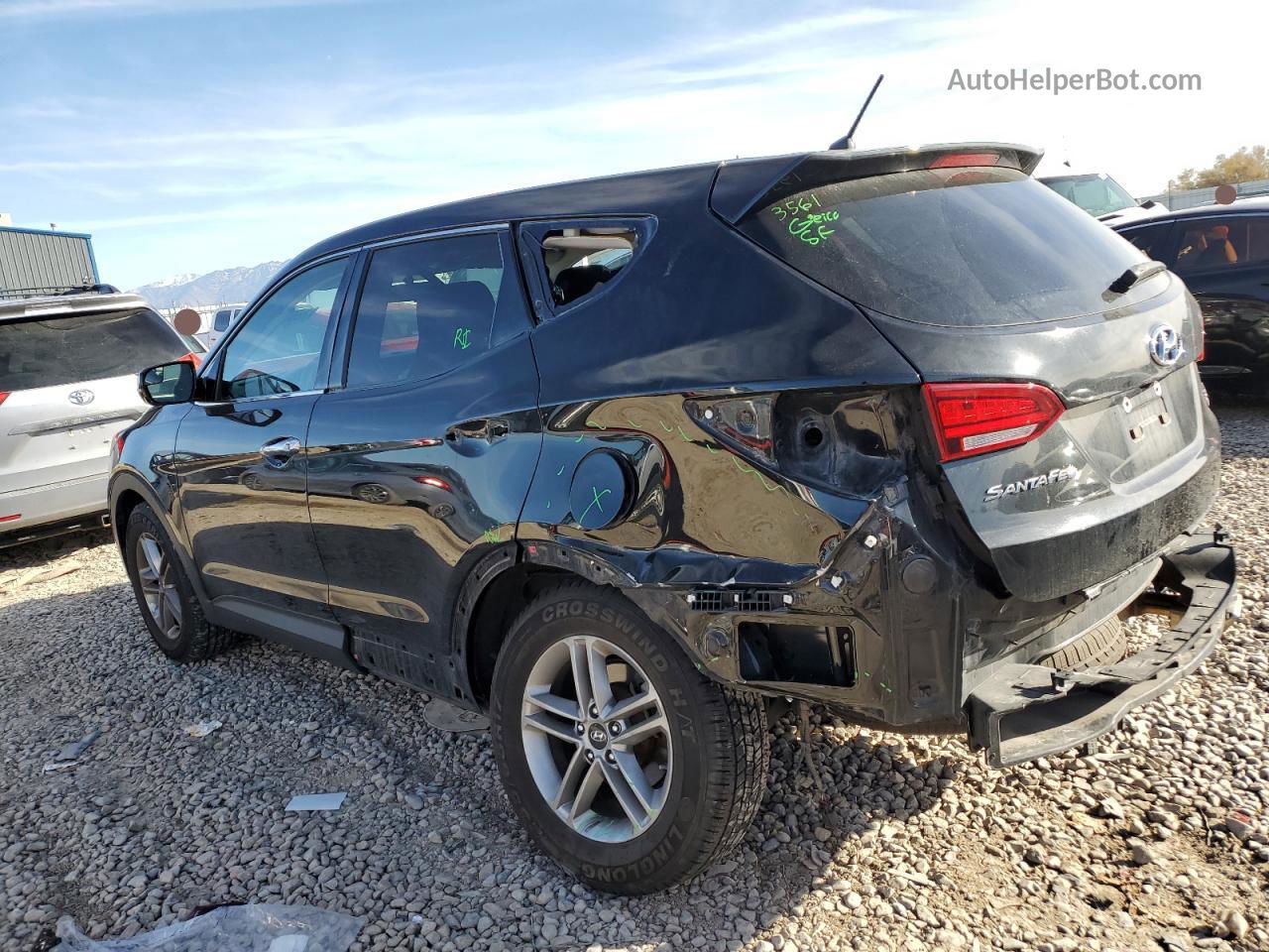 2018 Hyundai Santa Fe Sport  Black vin: 5NMZTDLB6JH107722