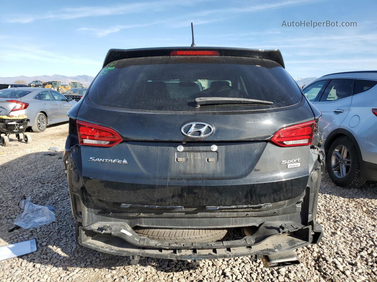 2018 Hyundai Santa Fe Sport  Черный vin: 5NMZTDLB6JH107722