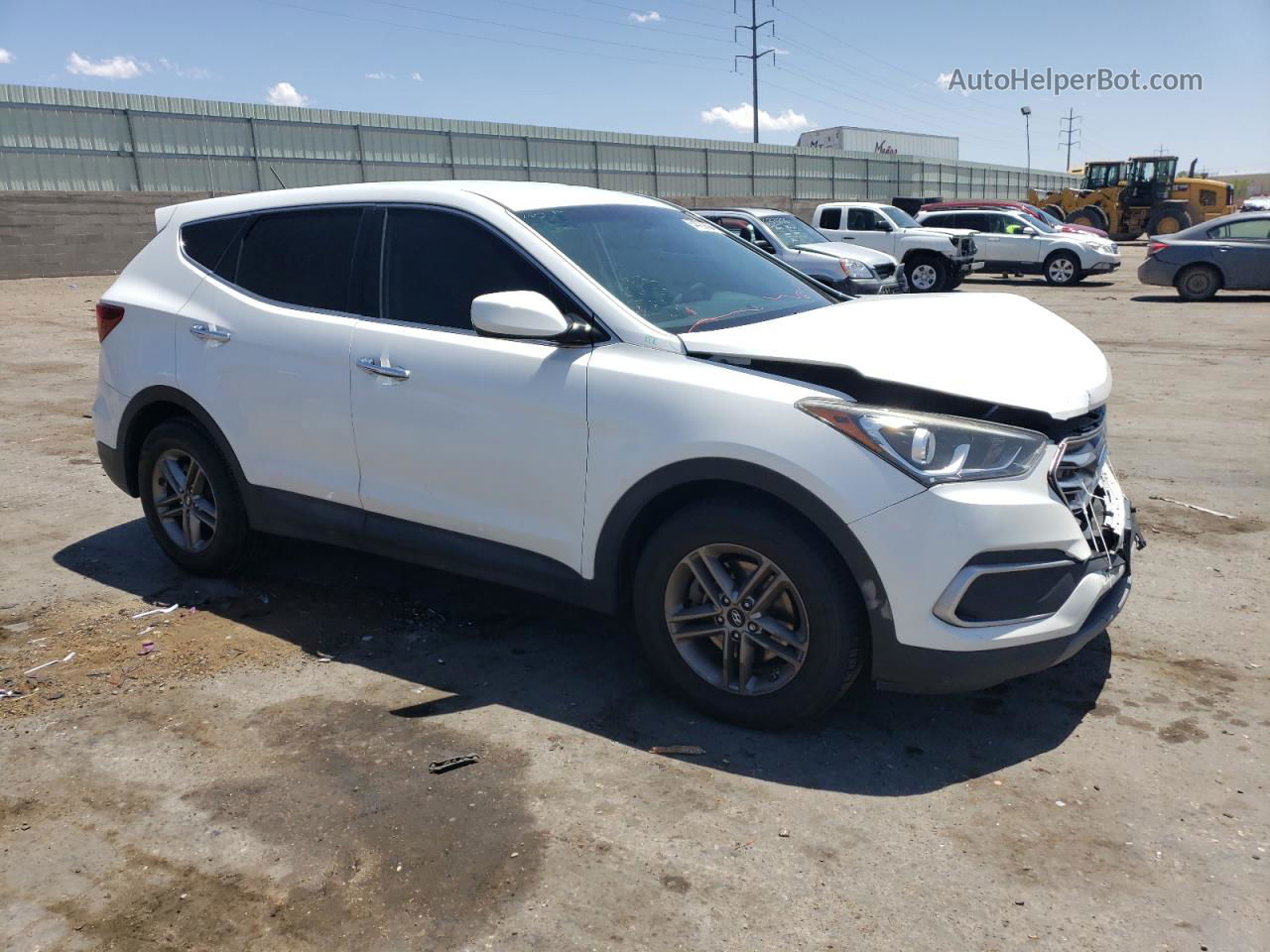 2018 Hyundai Santa Fe Sport  White vin: 5NMZTDLB7JH089294