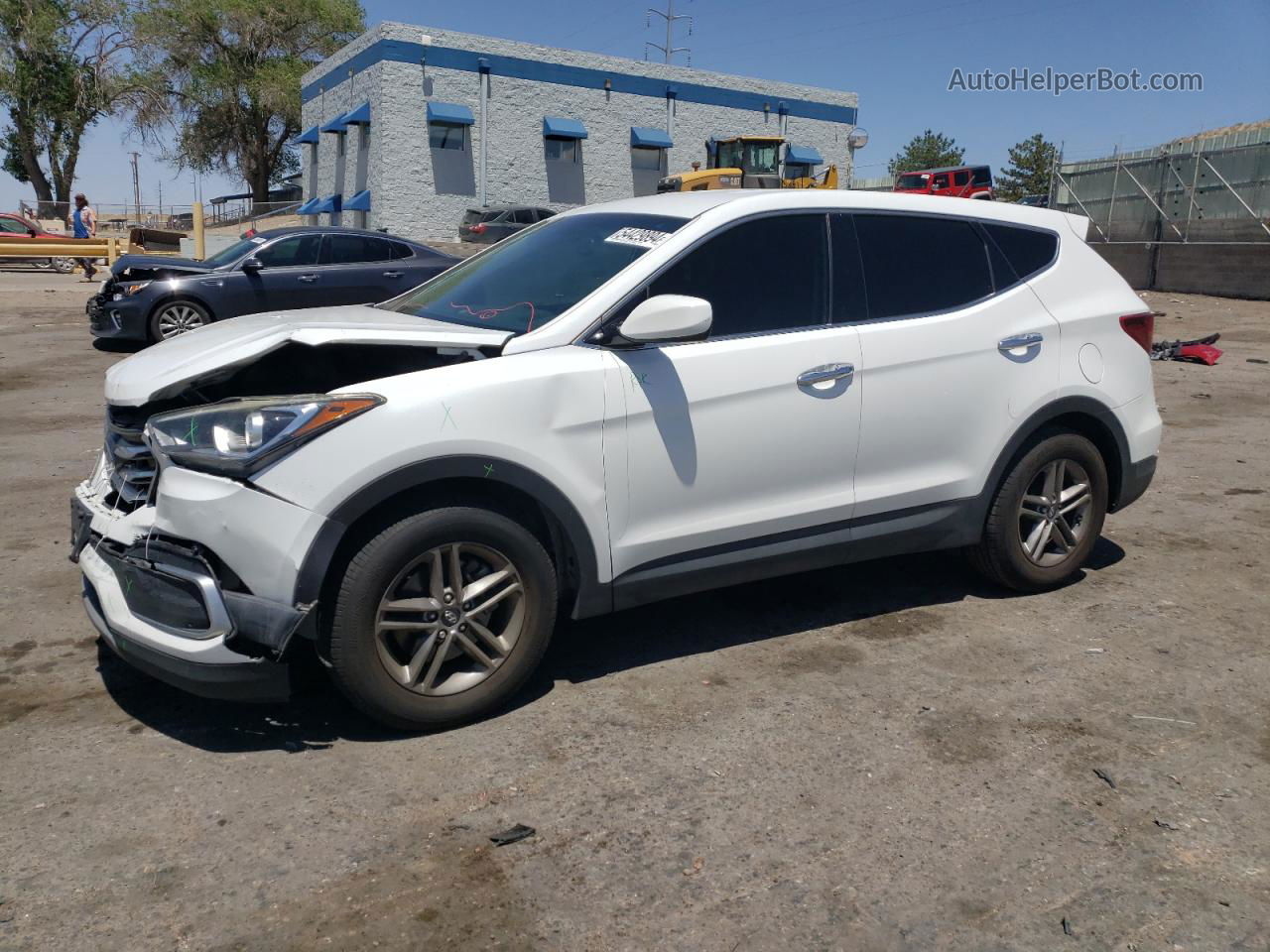 2018 Hyundai Santa Fe Sport  White vin: 5NMZTDLB7JH089294