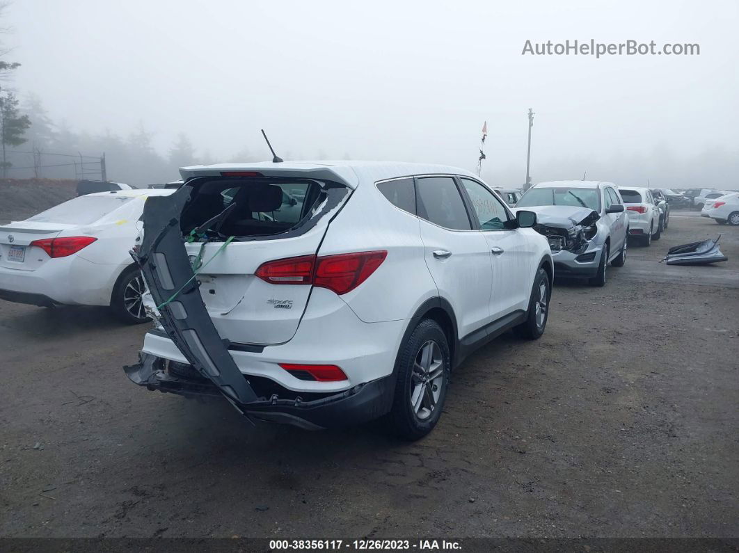 2018 Hyundai Santa Fe Sport 2.4l White vin: 5NMZTDLB7JH099856