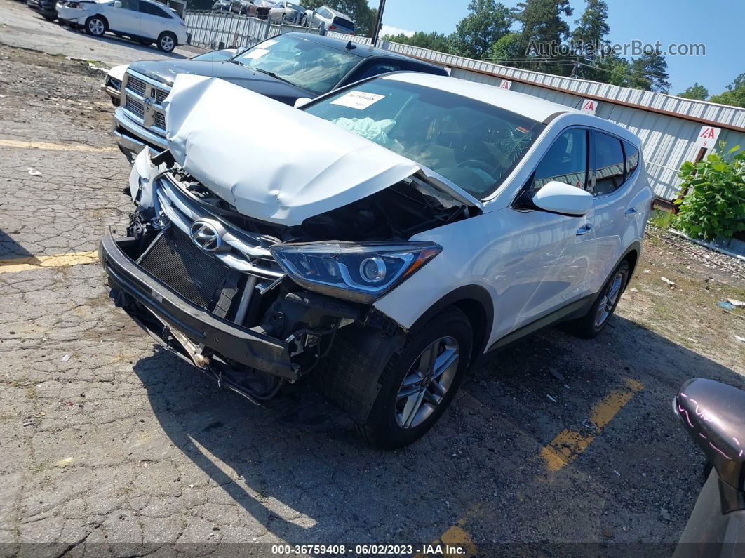 2018 Hyundai Santa Fe Sport 2.4l White vin: 5NMZTDLB8JH071659