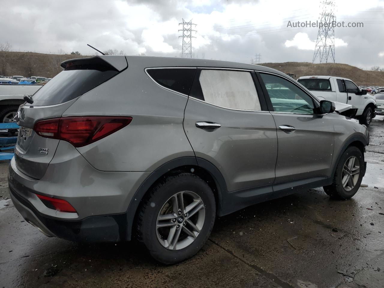 2018 Hyundai Santa Fe Sport  Gray vin: 5NMZTDLB8JH085688