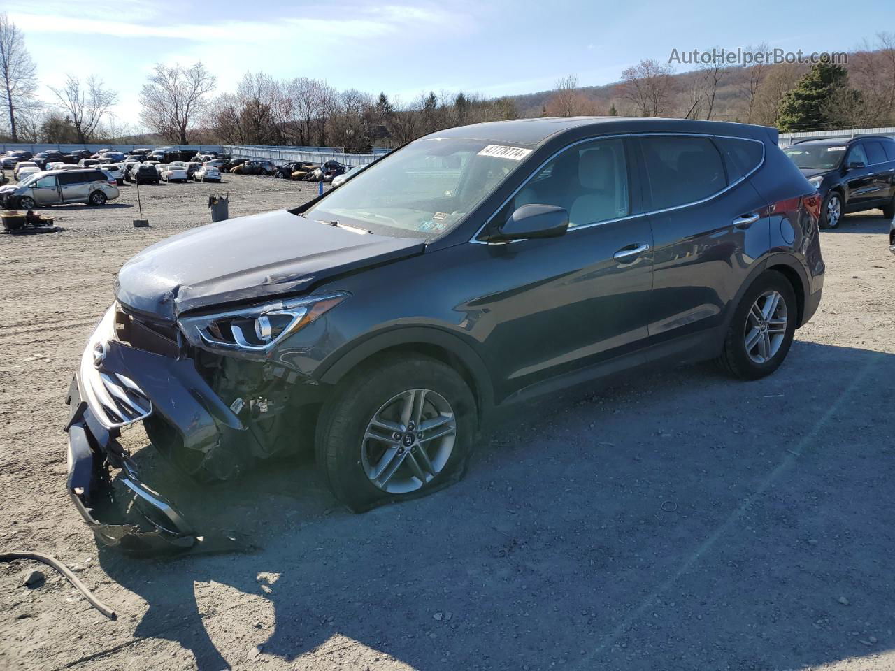 2018 Hyundai Santa Fe Sport  Gray vin: 5NMZTDLB8JH107415