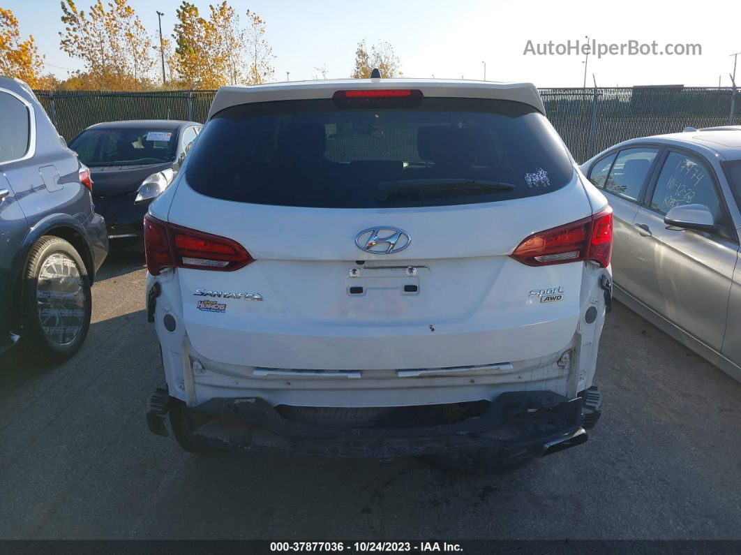 2018 Hyundai Santa Fe Sport 2.4l White vin: 5NMZTDLB9JH089264