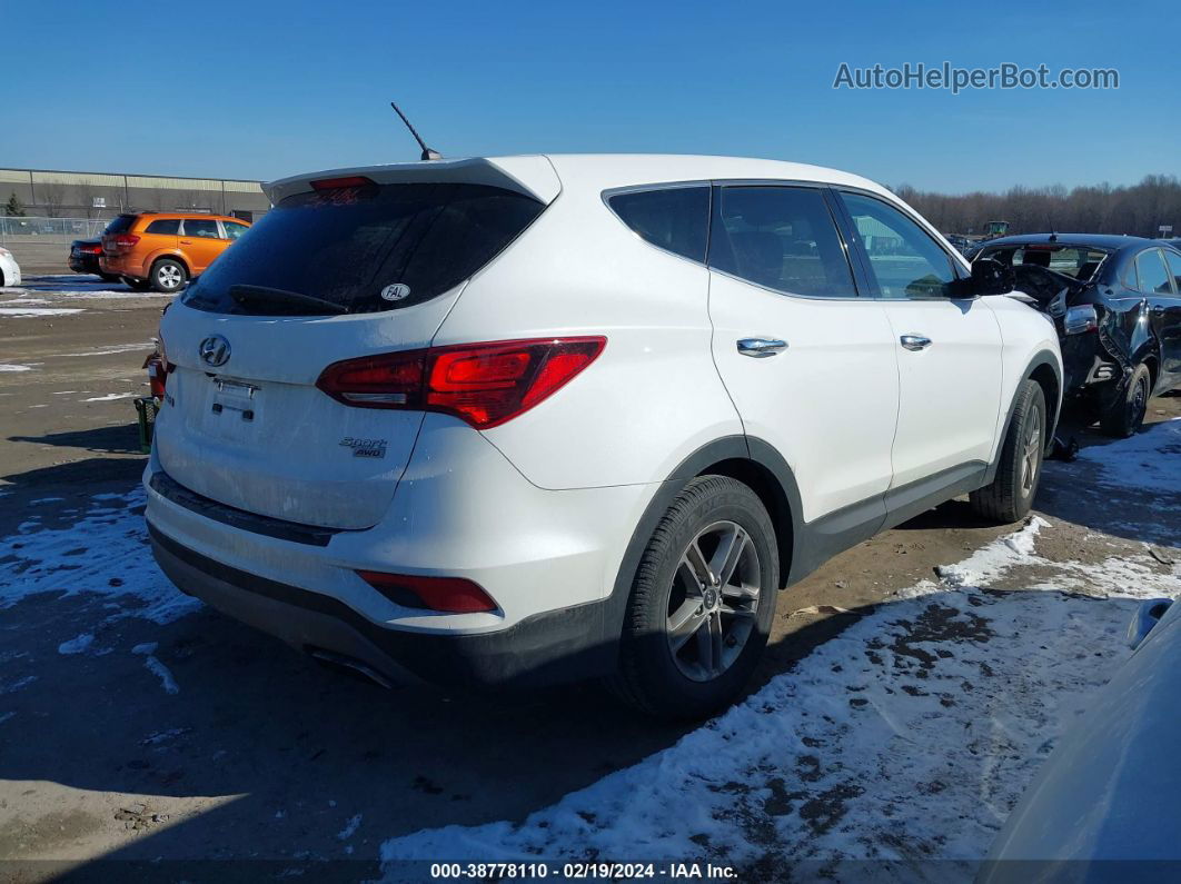 2018 Hyundai Santa Fe Sport 2.4l White vin: 5NMZTDLB9JH098076