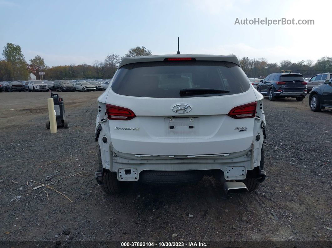 2018 Hyundai Santa Fe Sport 2.4l White vin: 5NMZTDLB9JH106046