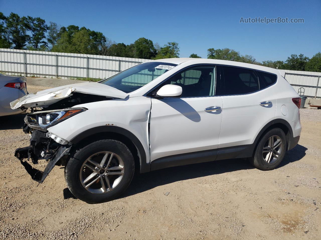 2018 Hyundai Santa Fe Sport  White vin: 5NMZTDLBXJH091427