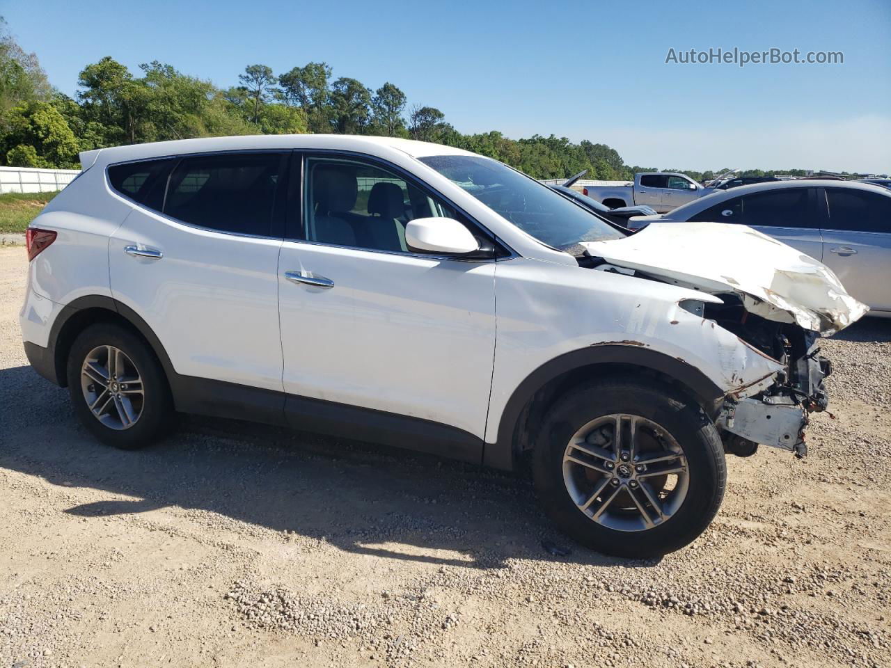 2018 Hyundai Santa Fe Sport  White vin: 5NMZTDLBXJH091427