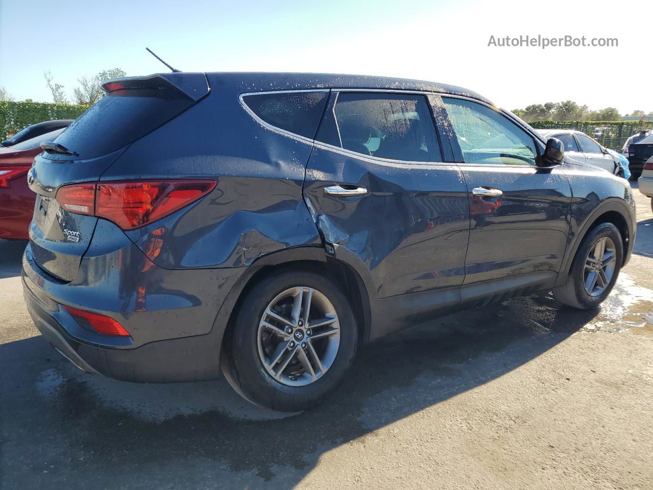 2018 Hyundai Santa Fe Sport  Blue vin: 5NMZTDLBXJH095963