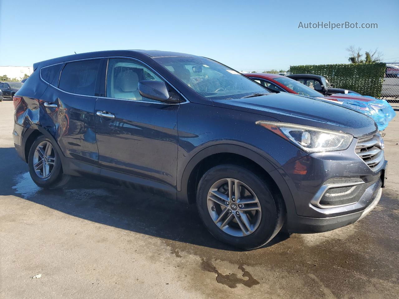 2018 Hyundai Santa Fe Sport  Синий vin: 5NMZTDLBXJH095963