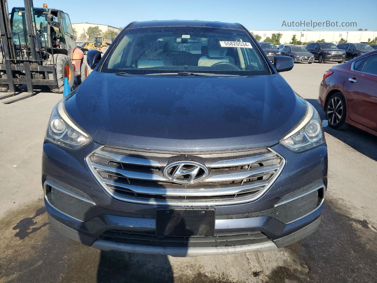 2018 Hyundai Santa Fe Sport  Blue vin: 5NMZTDLBXJH095963