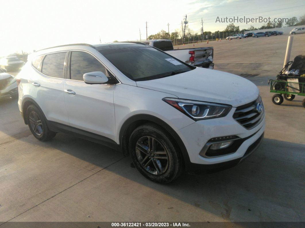 2018 Hyundai Santa Fe Sport 2.4l White vin: 5NMZU3LB0JH064454