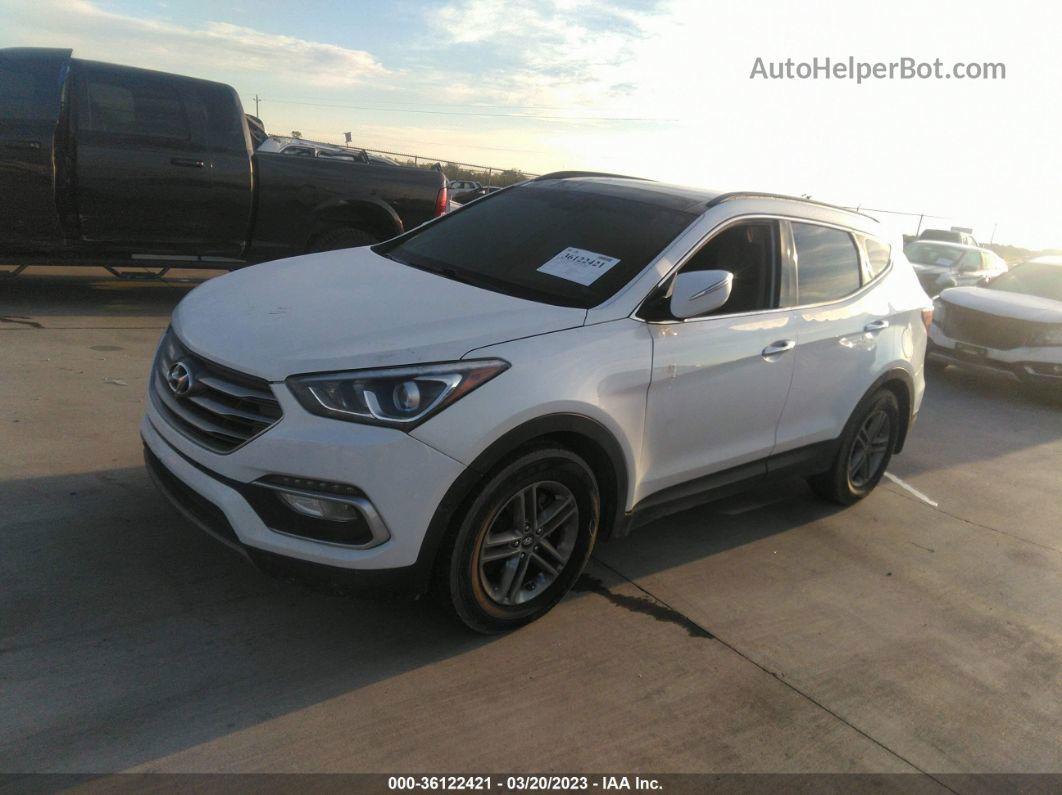 2018 Hyundai Santa Fe Sport 2.4l White vin: 5NMZU3LB0JH064454