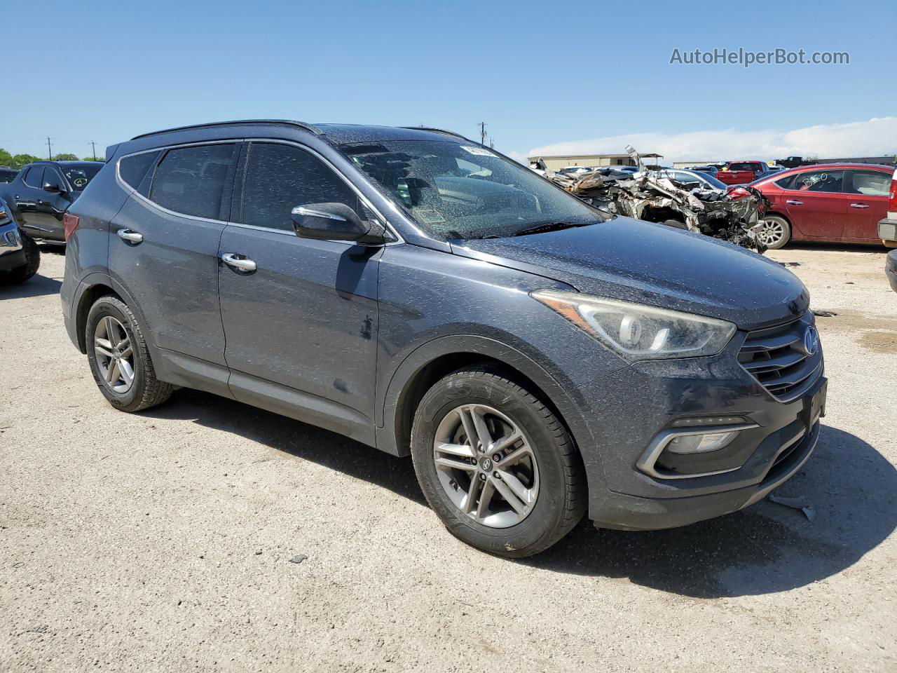 2018 Hyundai Santa Fe Sport  Blue vin: 5NMZU3LB1JH059439