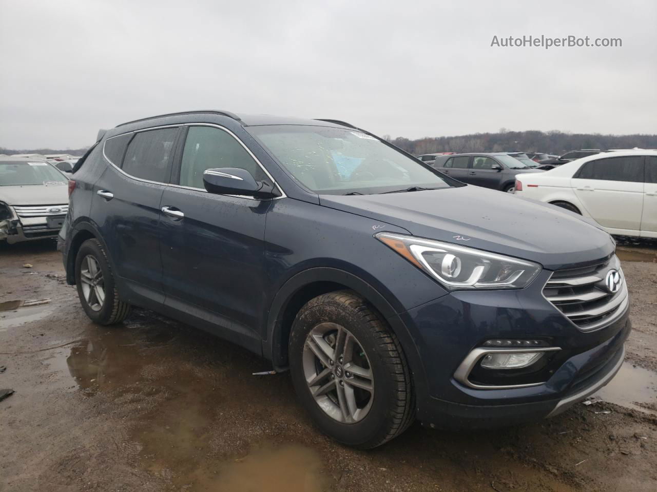 2018 Hyundai Santa Fe Sport  Синий vin: 5NMZU3LB1JH078511