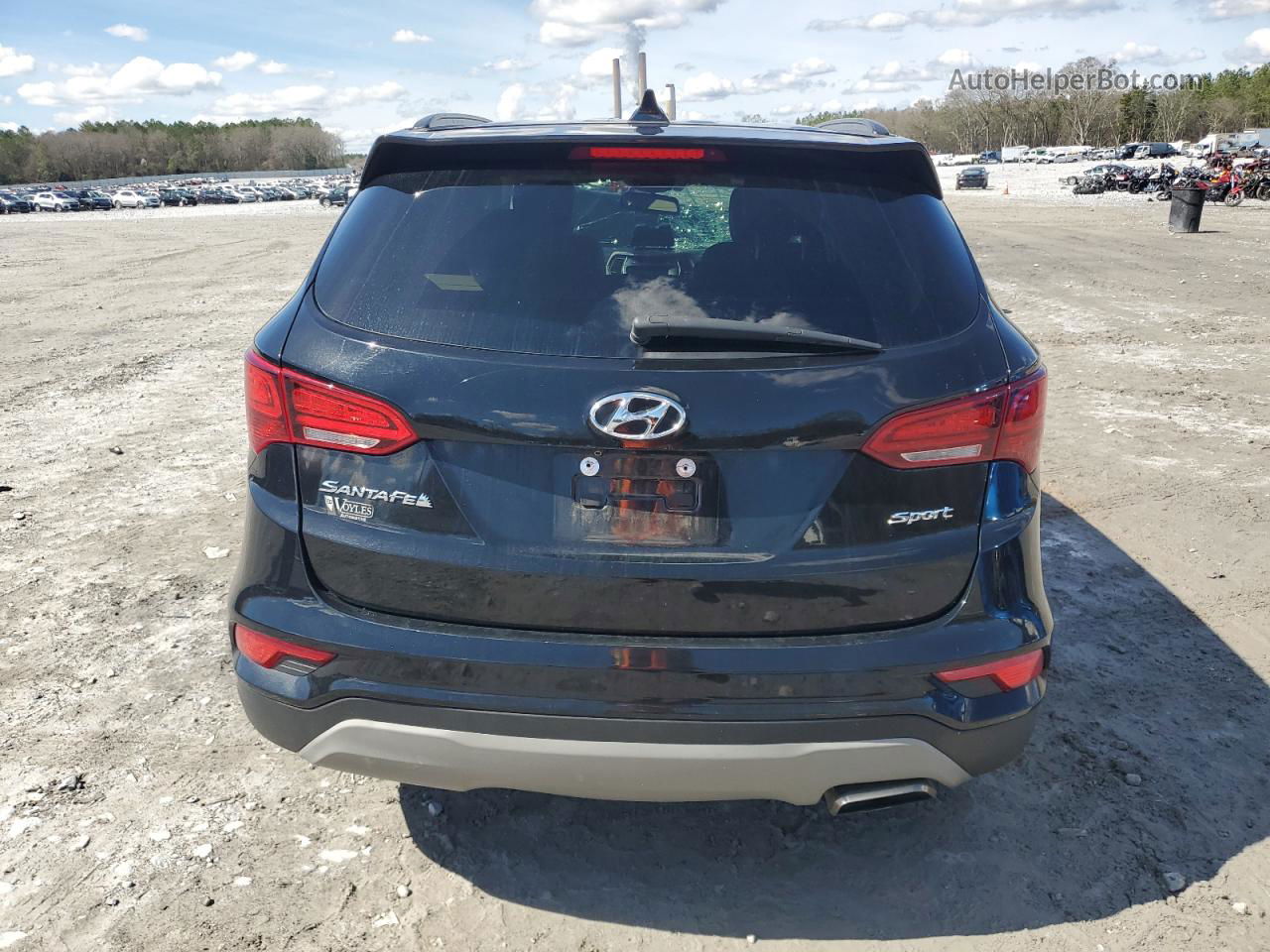 2018 Hyundai Santa Fe Sport  Черный vin: 5NMZU3LB1JH097074