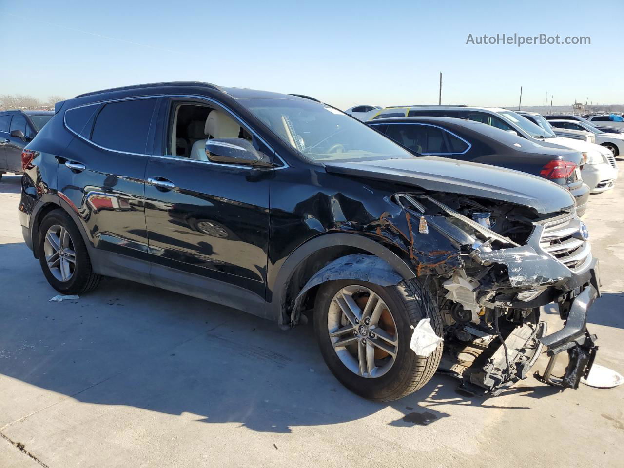 2018 Hyundai Santa Fe Sport  Черный vin: 5NMZU3LB2JH066982