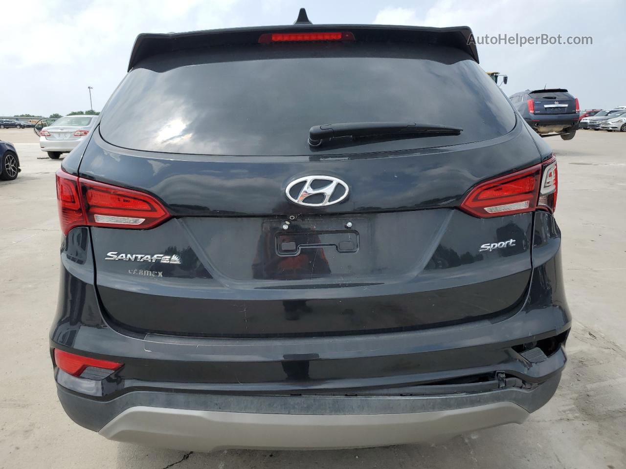 2018 Hyundai Santa Fe Sport  Черный vin: 5NMZU3LB2JH066982