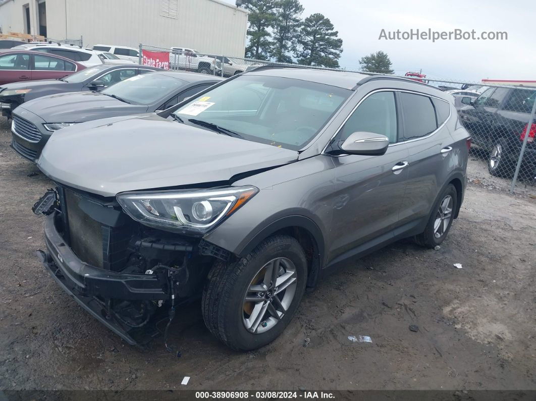 2018 Hyundai Santa Fe Sport 2.4l Gray vin: 5NMZU3LB2JH090165