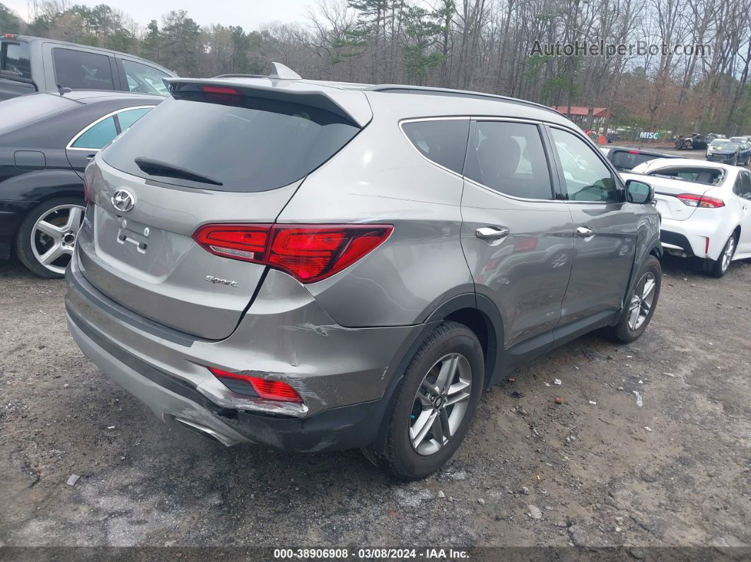 2018 Hyundai Santa Fe Sport 2.4l Gray vin: 5NMZU3LB2JH090165