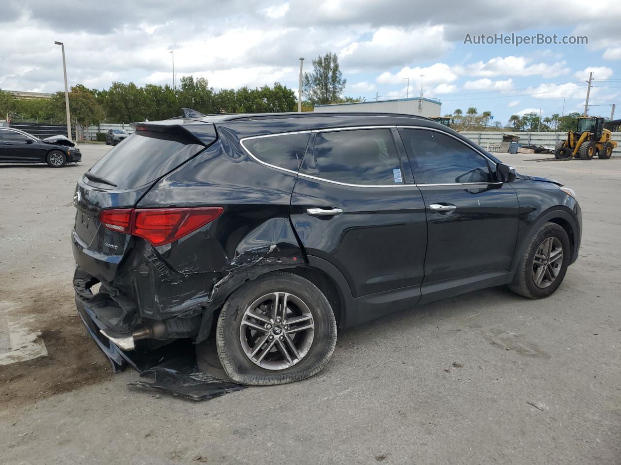 2018 Hyundai Santa Fe Sport  Черный vin: 5NMZU3LB2JH105893