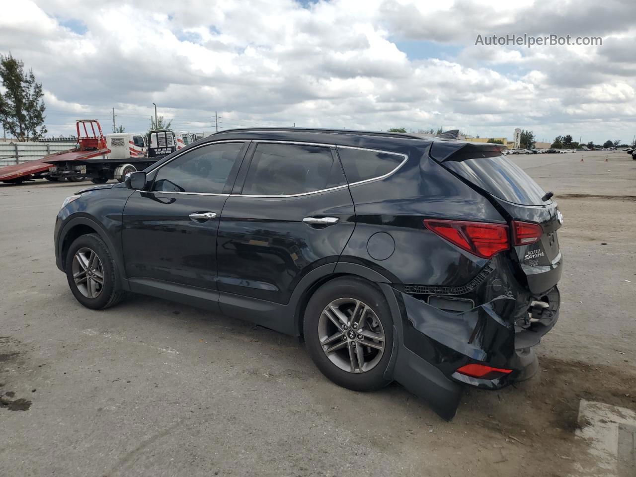 2018 Hyundai Santa Fe Sport  Черный vin: 5NMZU3LB2JH105893