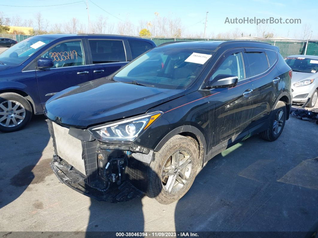 2018 Hyundai Santa Fe Sport 2.4l Черный vin: 5NMZU3LB3JH065159