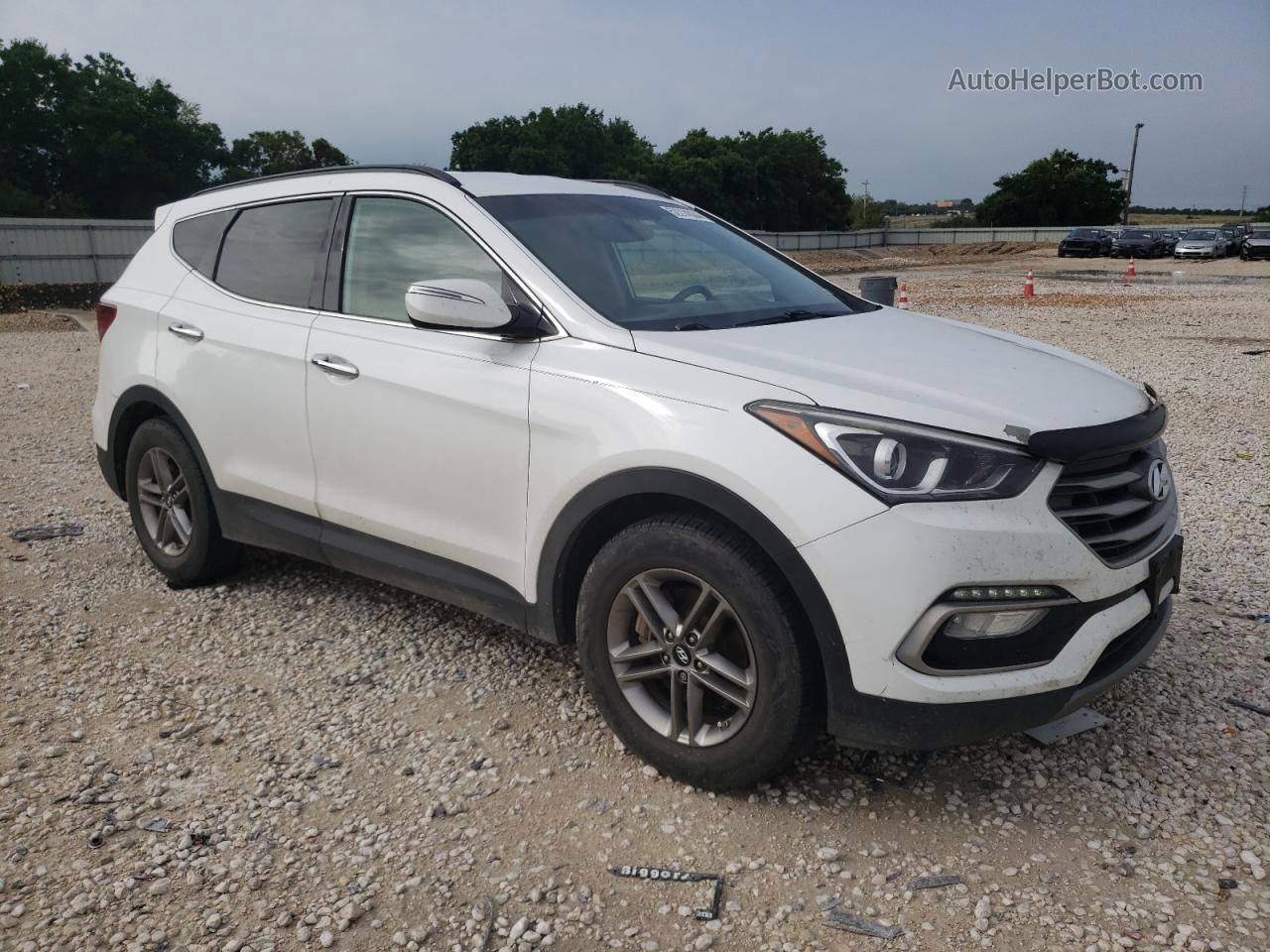 2018 Hyundai Santa Fe Sport  White vin: 5NMZU3LB3JH069292