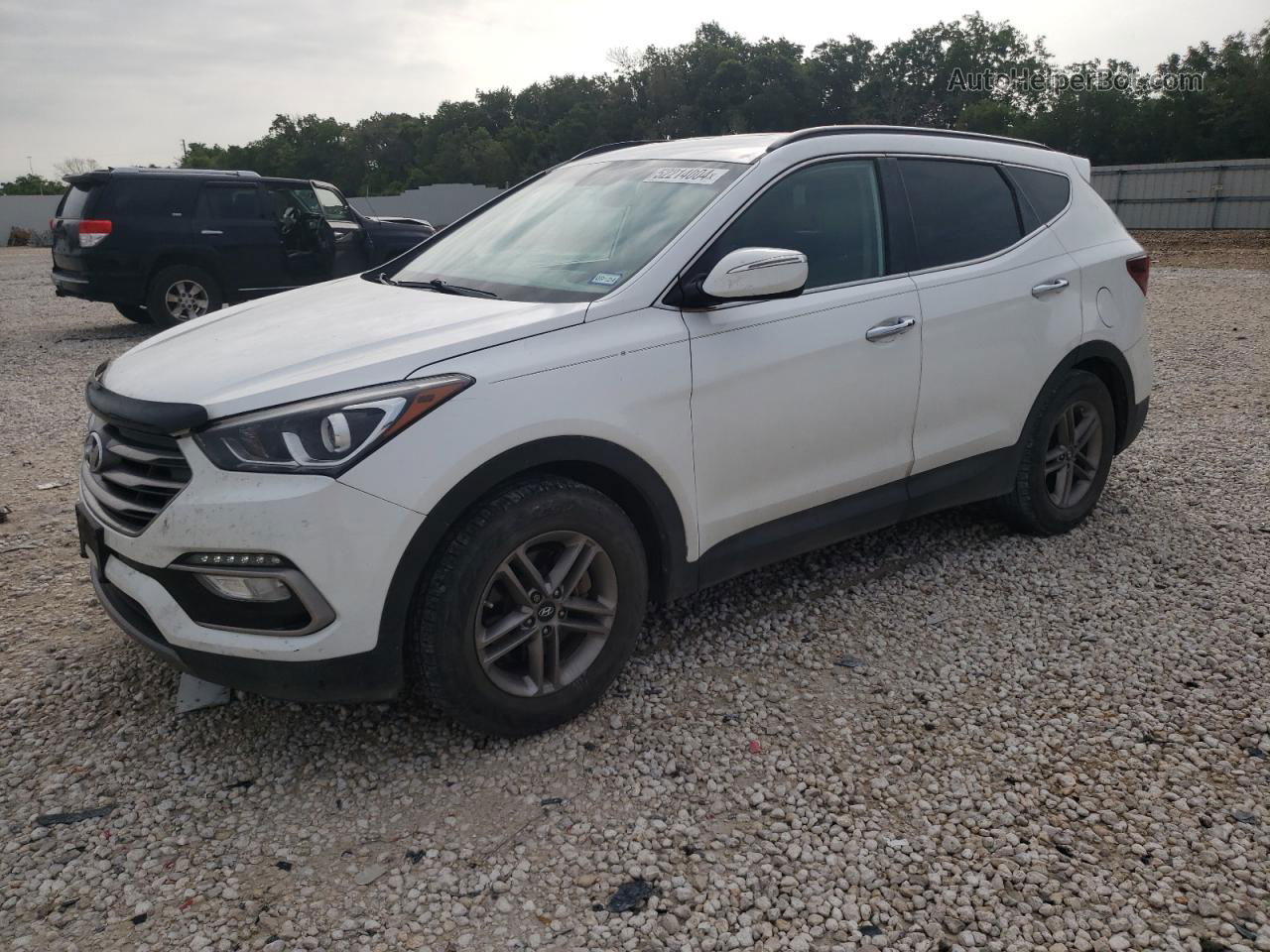 2018 Hyundai Santa Fe Sport  White vin: 5NMZU3LB3JH069292