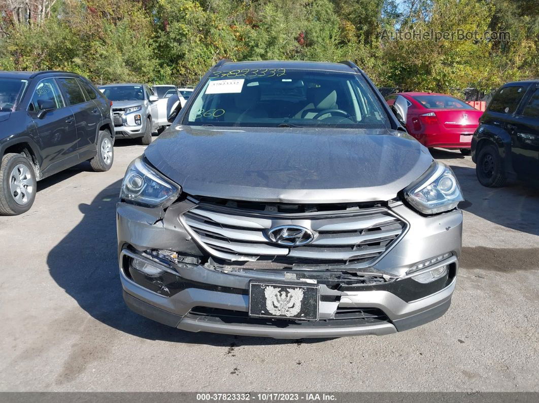 2018 Hyundai Santa Fe Sport 2.4l Gray vin: 5NMZU3LB3JH077263