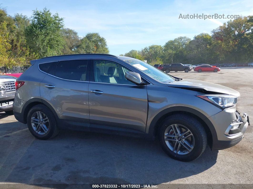 2018 Hyundai Santa Fe Sport 2.4l Gray vin: 5NMZU3LB3JH077263