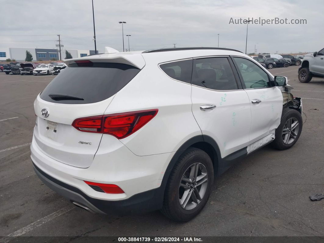 2018 Hyundai Santa Fe Sport 2.4l White vin: 5NMZU3LB3JH089879