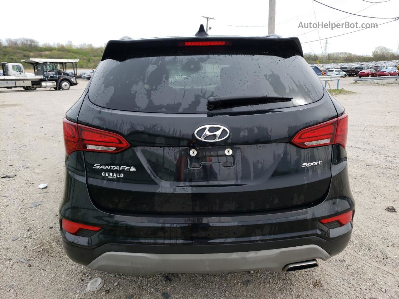 2018 Hyundai Santa Fe Sport  Черный vin: 5NMZU3LB4JH092564