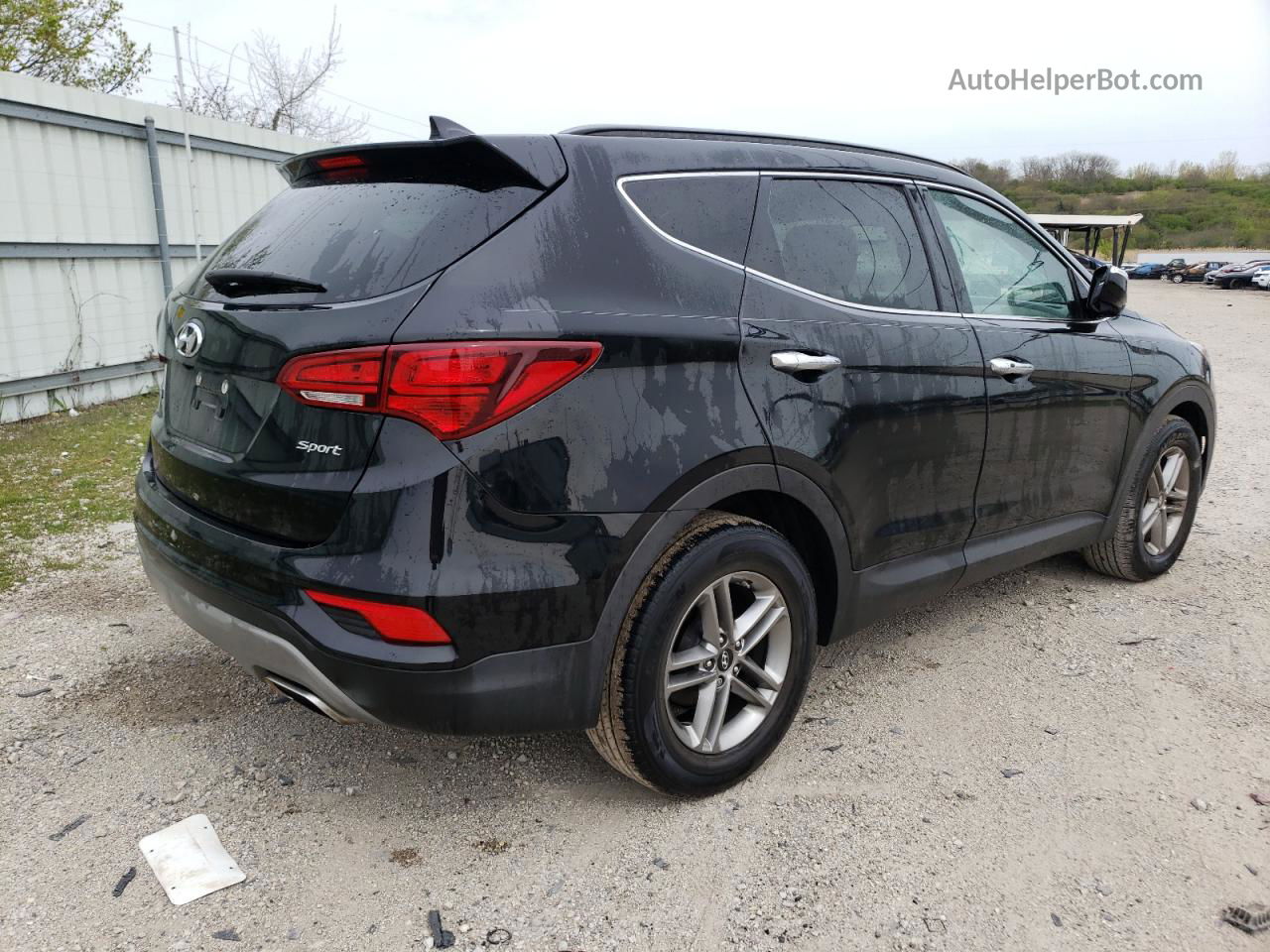 2018 Hyundai Santa Fe Sport  Черный vin: 5NMZU3LB4JH092564