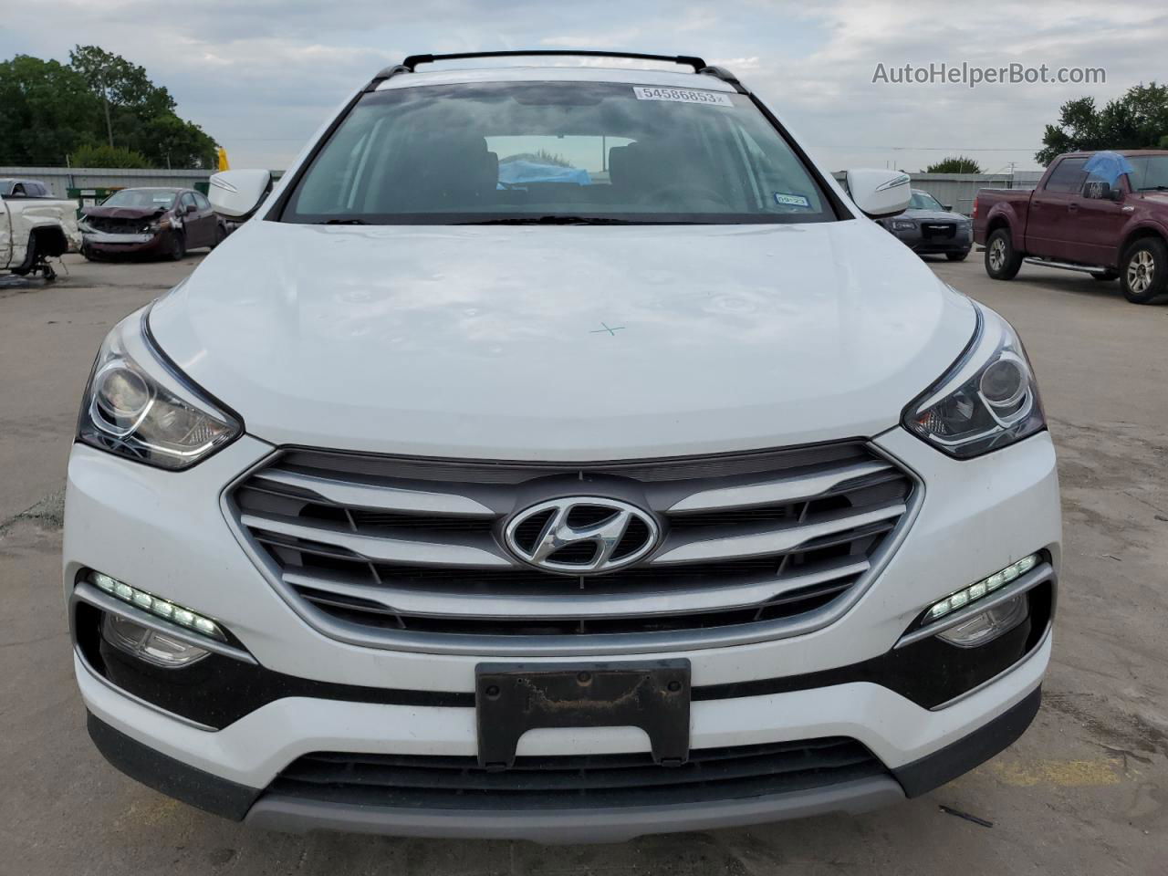 2018 Hyundai Santa Fe Sport  Белый vin: 5NMZU3LB4JH100078