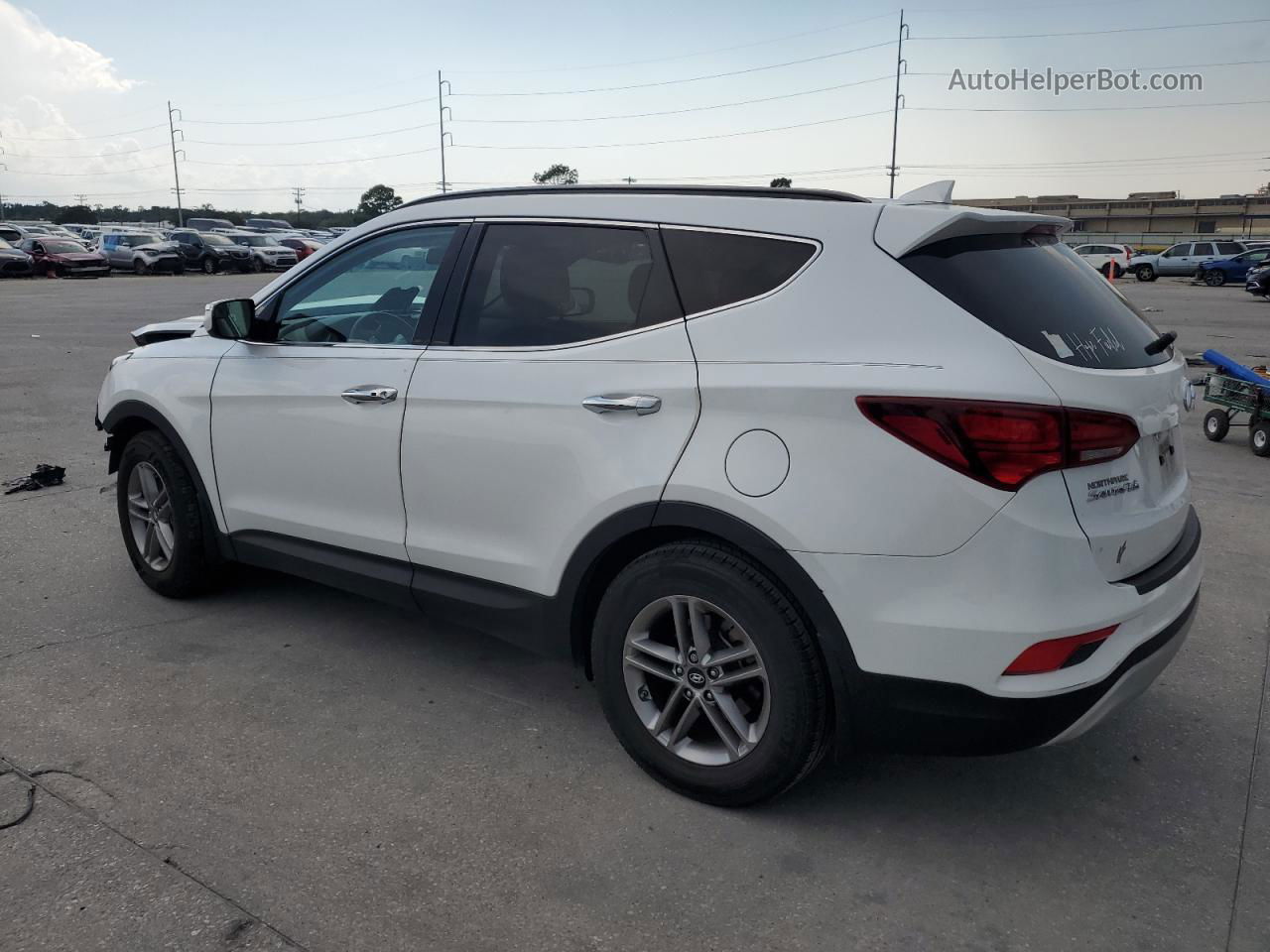 2018 Hyundai Santa Fe Sport  White vin: 5NMZU3LB4JH103949