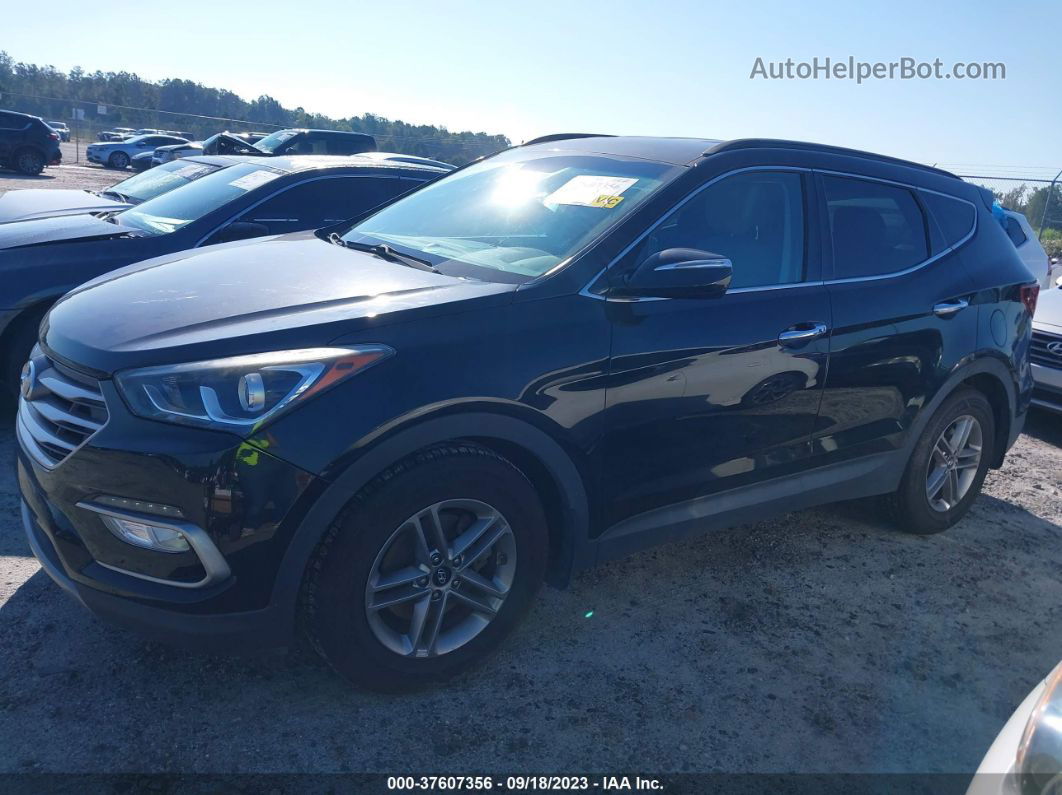 2018 Hyundai Santa Fe Sport 2.4l Черный vin: 5NMZU3LB5JH054082