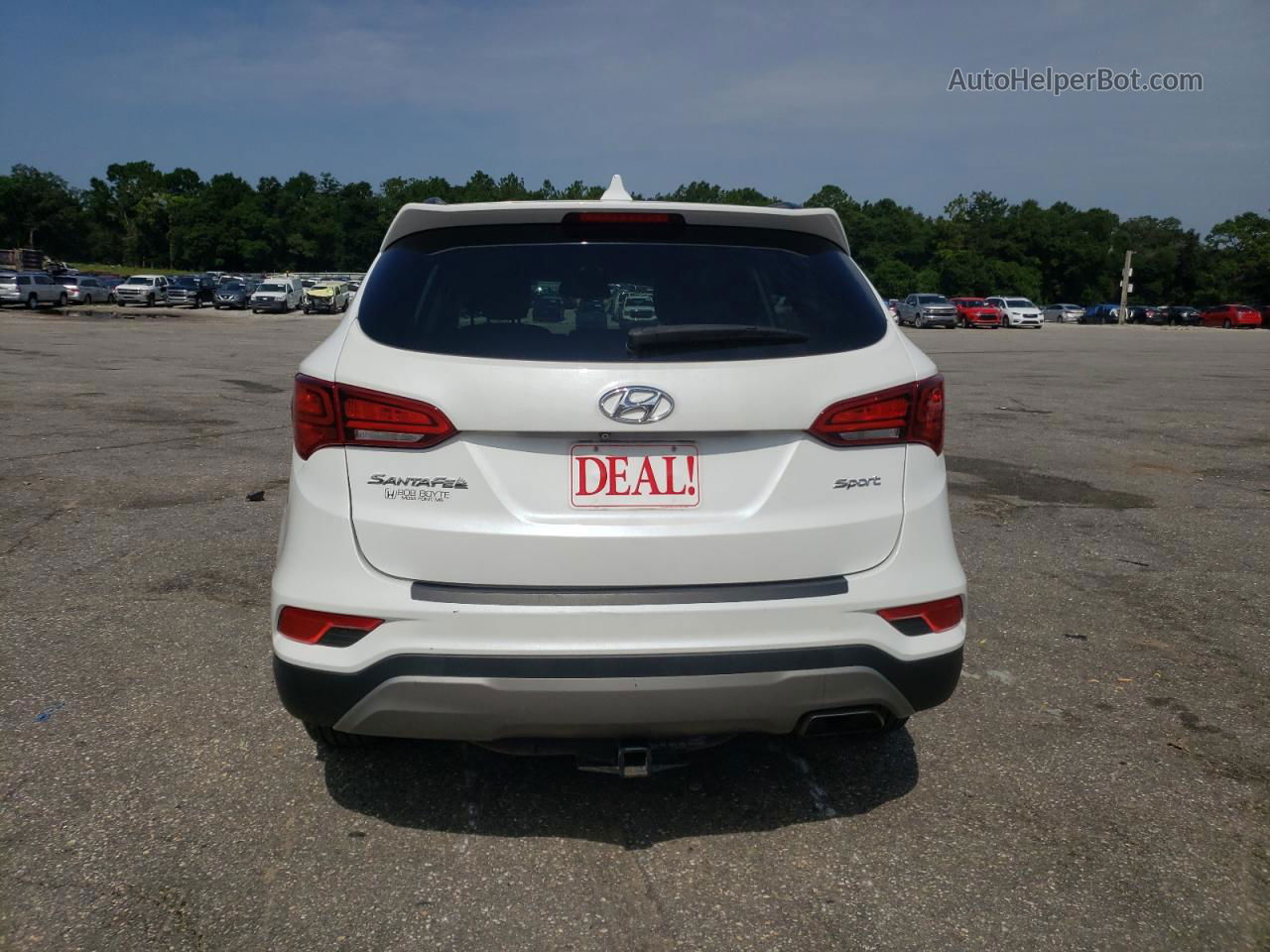 2018 Hyundai Santa Fe Sport  White vin: 5NMZU3LB6JH057993