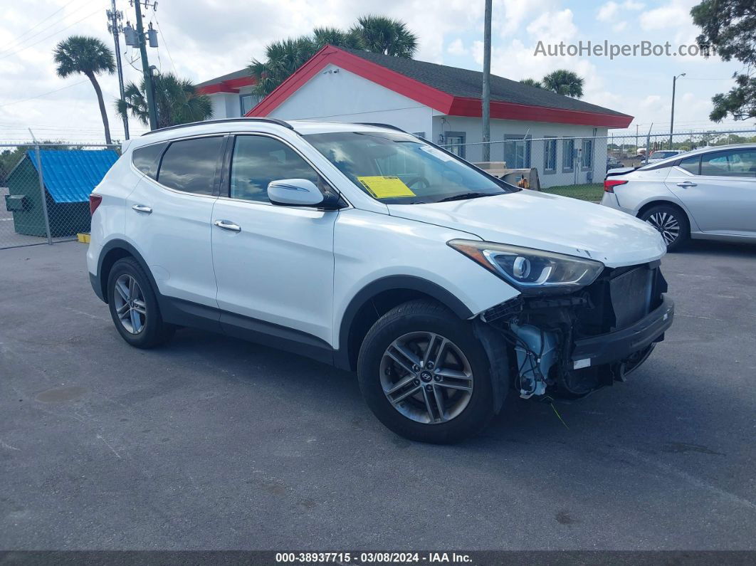 2018 Hyundai Santa Fe Sport 2.4l White vin: 5NMZU3LB6JH059257