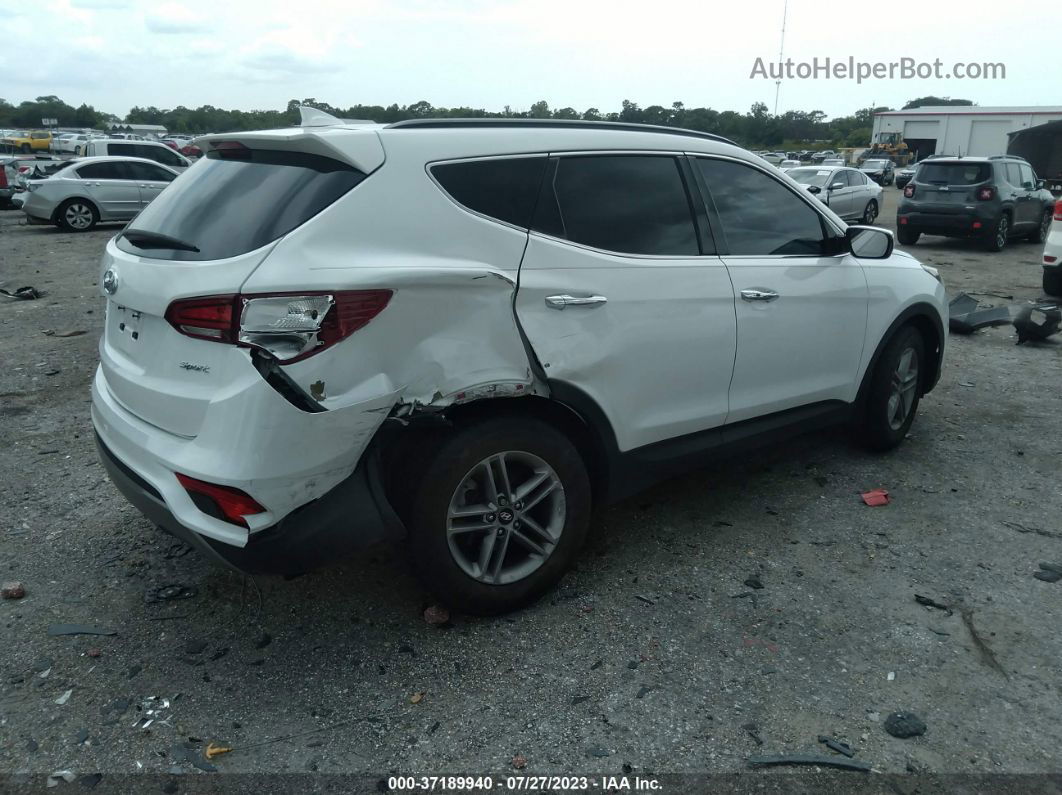 2018 Hyundai Santa Fe Sport 2.4l White vin: 5NMZU3LB7JH060014