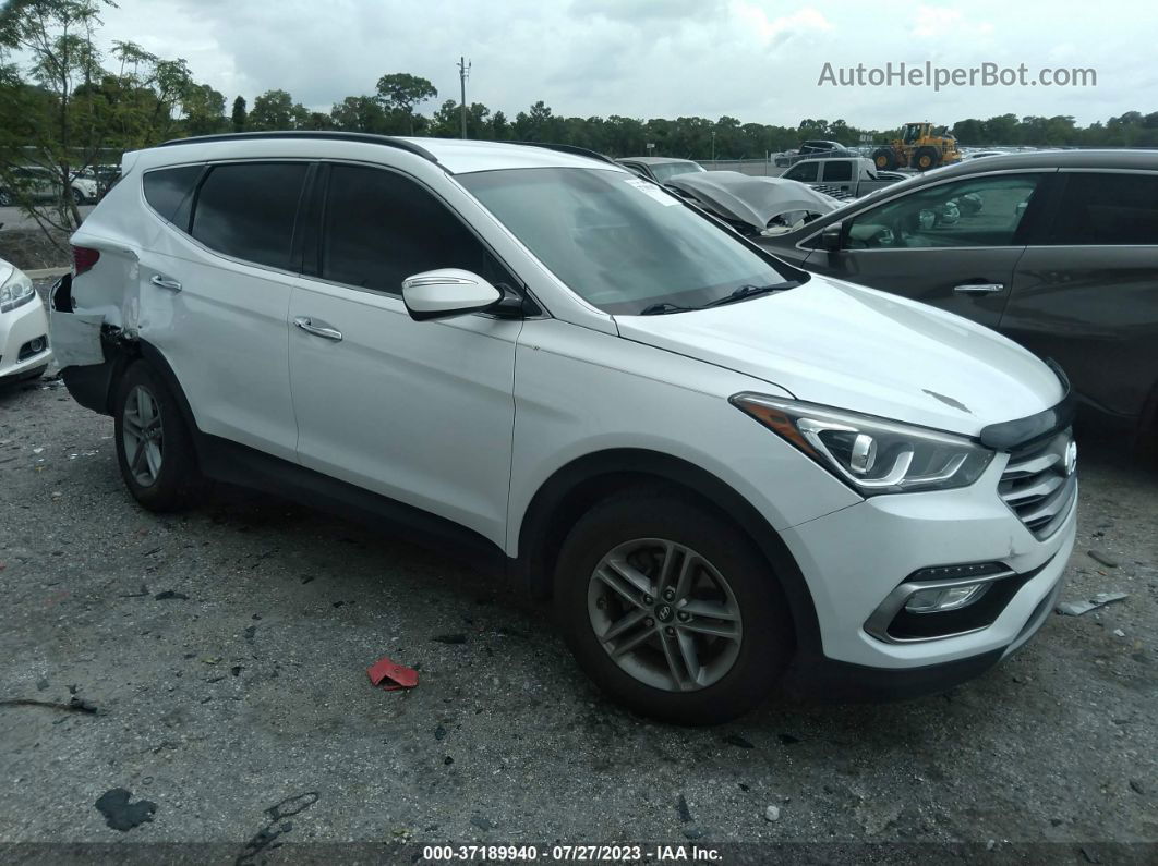 2018 Hyundai Santa Fe Sport 2.4l White vin: 5NMZU3LB7JH060014