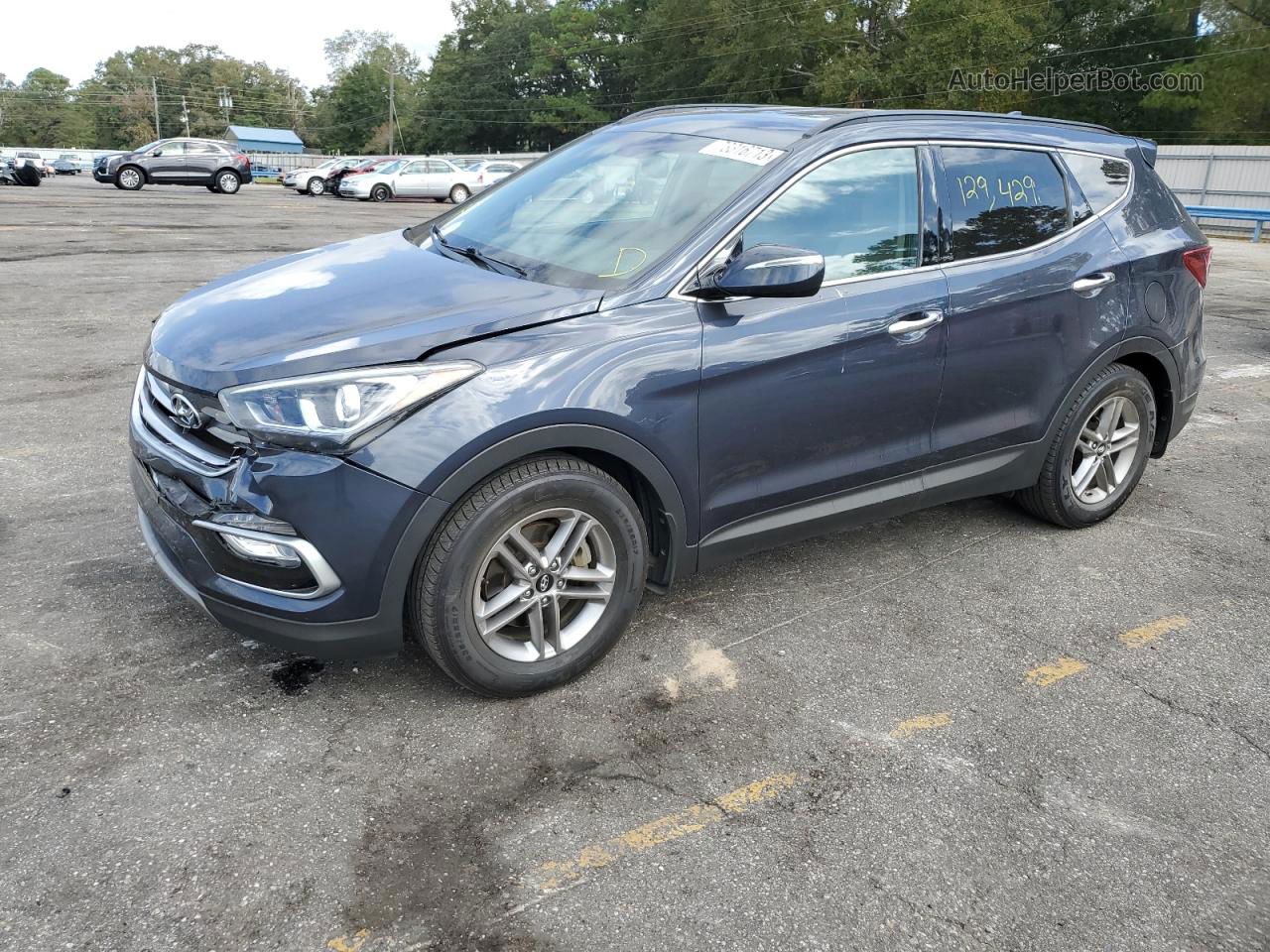 2018 Hyundai Santa Fe Sport  Blue vin: 5NMZU3LB7JH088623