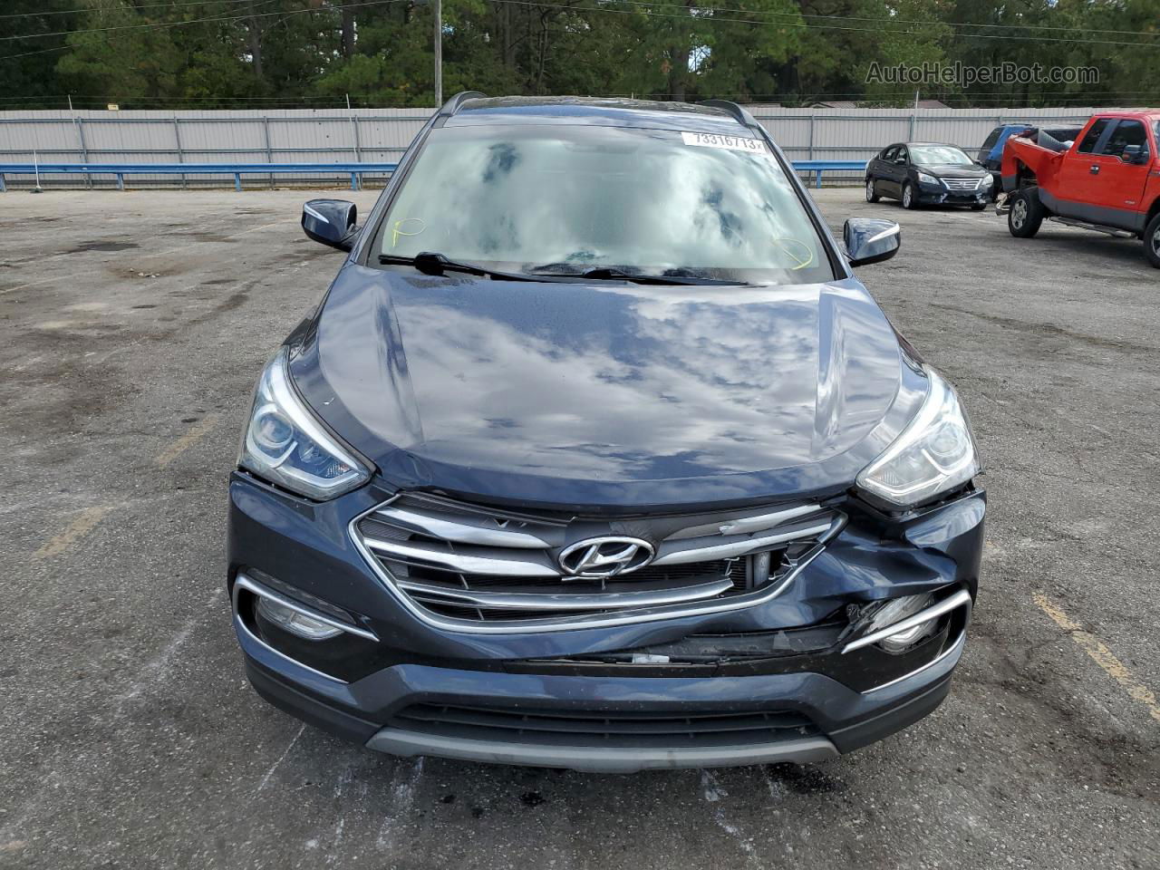 2018 Hyundai Santa Fe Sport  Blue vin: 5NMZU3LB7JH088623